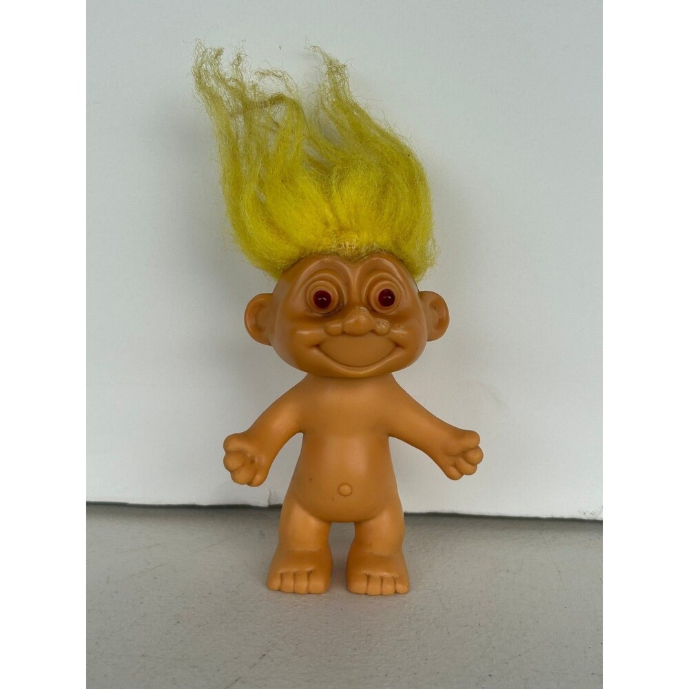 Vintage 1992 Toymax Hug Me Talking Troll Doll Electronic Working Yellow Hair